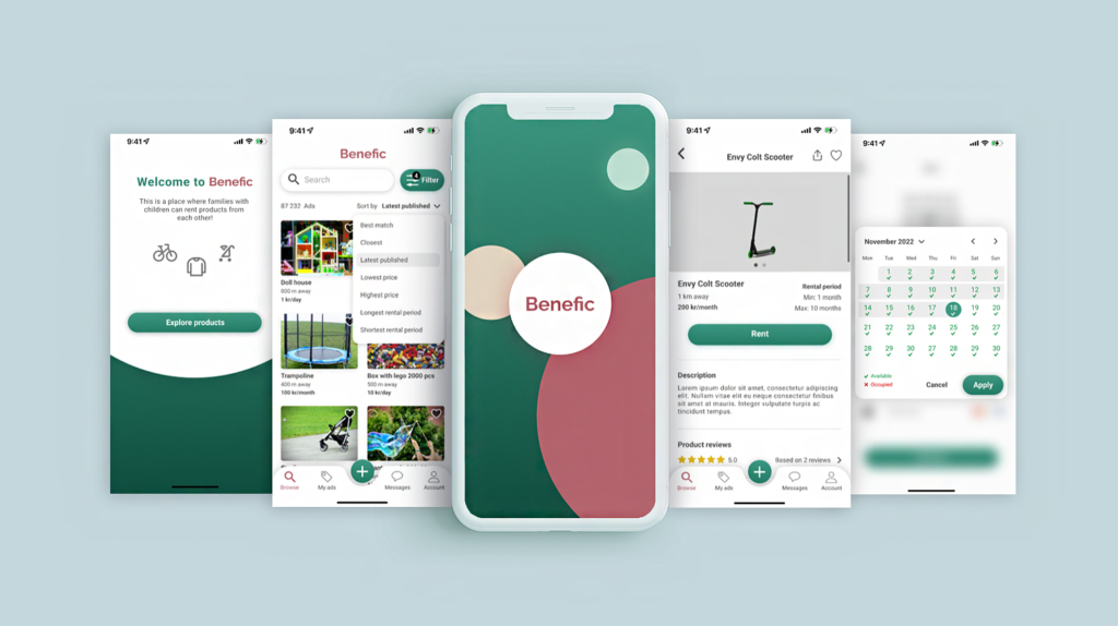 Benefic mockup